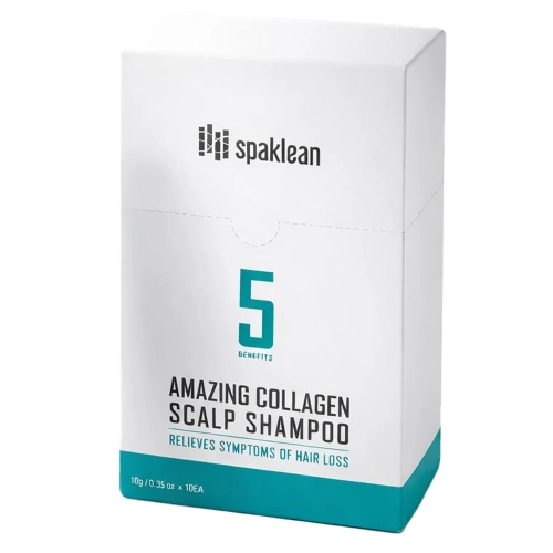 Spaklean - Amazing Collagen Scalp Shampoo - Shampoo für Haare mit Kollagen - 10 x 10 ml