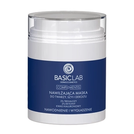 BasicLab - Complementis Feuchtigkeitsmaske für Gesicht, Hals und Dekolleté – 50 ml