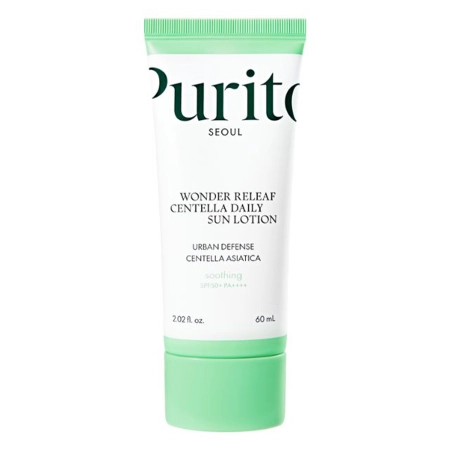 Purito Seoul - Wonder Releaf Centella Daily Sun Lotion SPF 50+ PA++++ - Ultraleichter Sonnenschutz - 60ml