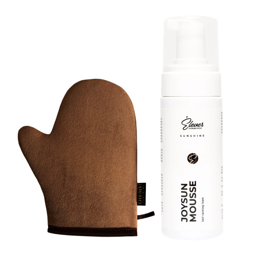 Elever Cosmetics - JoySun Mousse Set - Selbstbräunungsmousse und Handschuh - 100ml