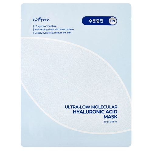 Isntree - A-Low Molecular Hyaluronic Acid Mask - Intensiv feuchtigkeitsspendende Tuchmaske - 1 Stk./25g