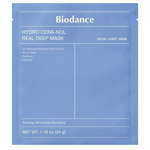 Biodance - Hydro Cera-nol Real Deep Mask - Feuchtigkeitsspendende Kollagen-Gesichtsmaske - 1Stk/34g
