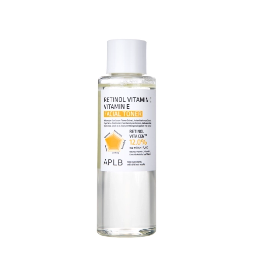 APLB - Retinol Vitamin C Vitamin E Facial Toner - Gesichtswasser mit Retinol und den Vitaminen C und E - 160ml
