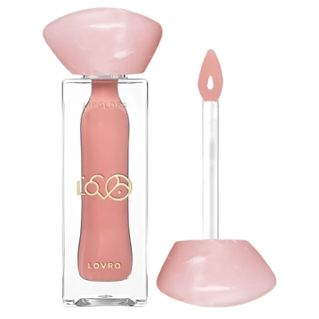 LOVRO - Bloomlight Lipgloss - Optisch Vergrößerndes Lipgloss mit Kühleffekt - 04 Nude Muse - 5,5g
