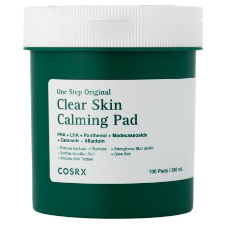 COSRX - One Step Original Clear Skin Calming Pad - Beruhigende Reinigungspads für Problemhaut - 280 ml/100 Stk.