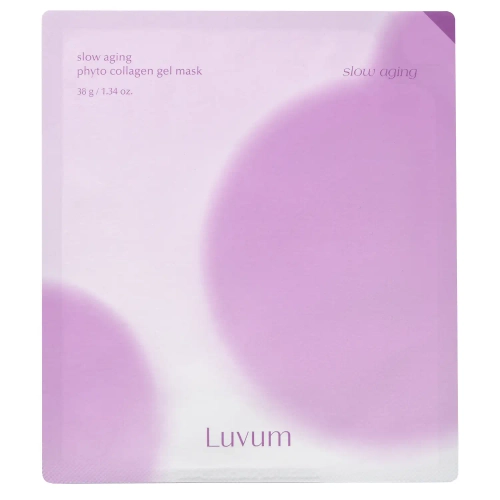 Luvum - Slow Aging Phyto Collagen Gel Maske - Straffende Hydrogel-Maske mit Kollagen - 1 Stk/38g