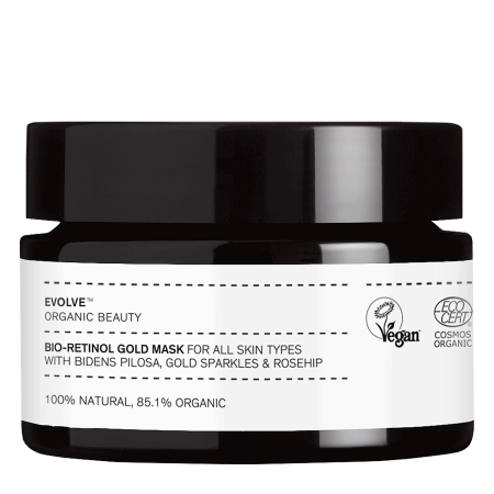 Evolve Organic Beauty - Bio-Retinol Gold Mask - Goldene Gesichtsmaske mit Bio-Retinol - 30ml