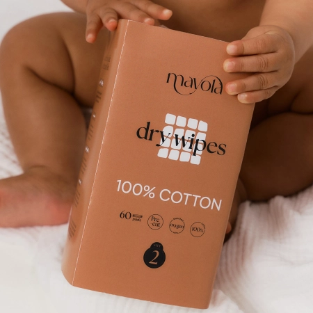 Mayola - Dry Wipes Step 2 - Wattepads auf Rolle - 60 Stück