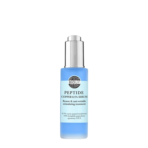 Bioup - Peptide Copper 0,5% Serum - Straffendes, erneuerndes Anti-Falten-Serum mit reinem Kupferpeptid 0,5% - 30 ml