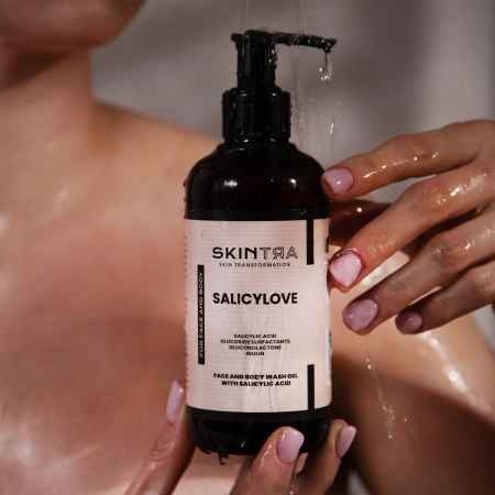 SkinTra - Salicylove - Gesichts- und Körperreinigungsgel mit Salicylsäure  - 250ml 