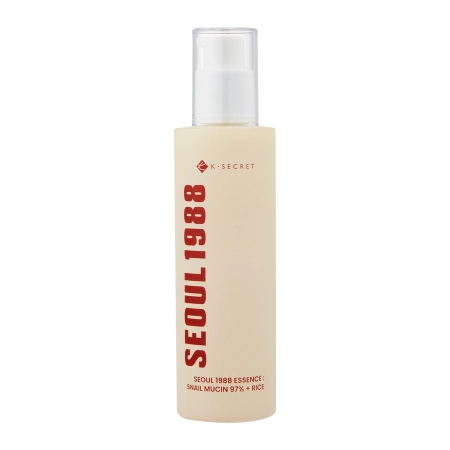 K-SECRET - SEOUL 1988 Essence : Snail Mucin 97% + Rice - Lindernde Essenz mit Schneckenschleimfilter und Reis - 100ml