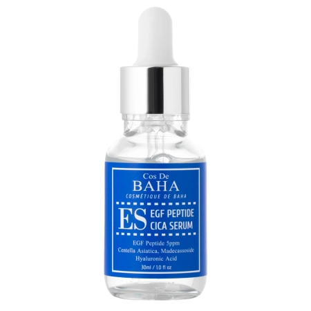 Cos De BAHA – EGF Peptide Cica Serum – Gesichtsserum mit EGF, Peptiden und Centella Asiatica – 30ml
