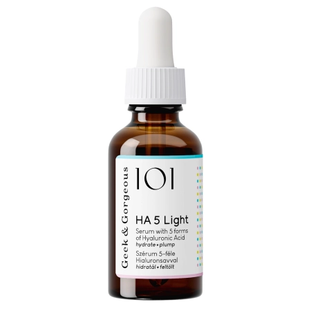 Geek & Gorgeous - HA 5 Light - Serum mit 5 Formen von Hyaluronsäure für Misch- und fettige Haut - 30 ml