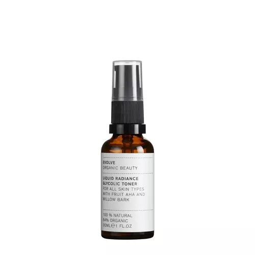 Evolve Organic Beauty - Liquid Radiance Glycolic Toner - Regulierendes Gesichtswasser für empfindliche Haut - 30ml