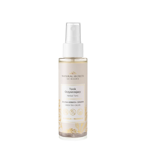Natural Secrets - Reinigendes Gesichtswasser - Grüner Tee und Salbei - 100ml