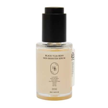 HEVEBLUE - Black Yuja Bean Skin Booster Serum - Feuchtigkeitsspendendes-revitalisierendes Gesichtsserum - 42ml