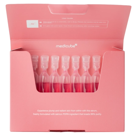 Medicube - PDRN Pink One Day Serum - Ein-Tages-Feuchtigkeitsserum mit Kollagen und PDRN - 10 Stück x 1,5 ml 