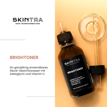 SkinTra - Brightoner - Ganzjähriges Gesichtswasser mit Säuren 9% - 100ml