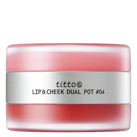 titto - Lip & Cheek Dual Pot - Duo für Lippen und Wangen - #04 First Blossom/Flush Issue - 10g