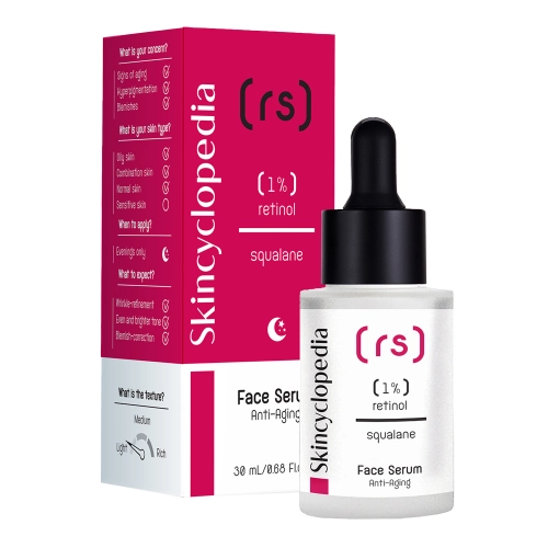 Skincyclopedia - Face Serum 1% Retinol + Squalane - Anti-Aging Gesichtsserum - 30ml