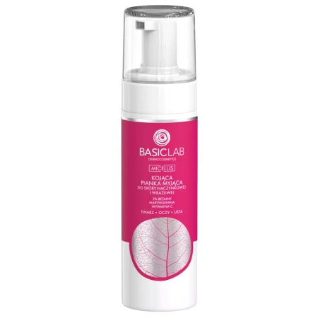 BasicLab - Micellis - Lindernder Reinigungsschaum für vaskuläre und empfindliche Haut - 150ml