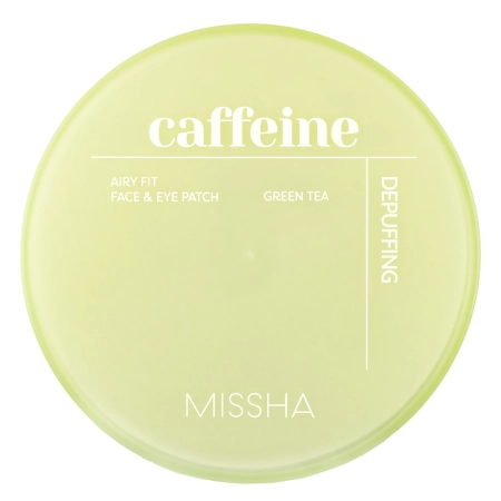 Missha - Airy Fit Caffeine Depuffing Face & Eye Patch - Hydrogel-Pads gegen Schwellungen mit Koffein - 60 Stück