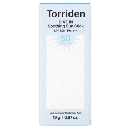 Torriden – Dive-In Soothing Sun Stick SPF 50+ PA++++ – Lindernder Sonnenschutzstift – 19 g
