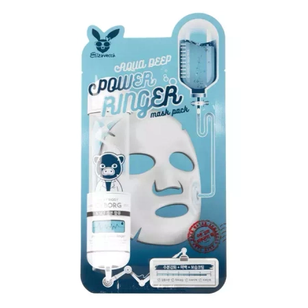 Elizavecca - Aqua Deep Power Ringer Maske - Feuchtigkeitsspendende Tuchmaske- 23ml