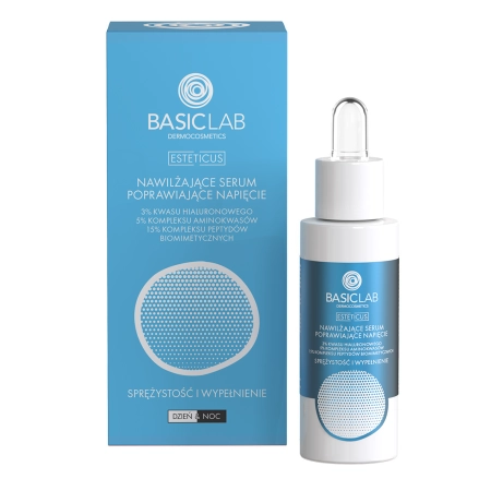 BasicLab - Straffung und Auffüllung - Feuchtigkeitsspendendes Serum zur Verbesserung der Spannkraft - 30ml
