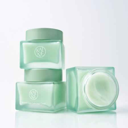 Kaine - Green Calm Aqua Cream - Lindernde Creme zur Reduzierung von Rötungen - 70ml
