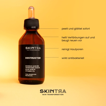 SkinTra - Destructor - Ganzjähriges Säurepeeling 24% - 100ml
