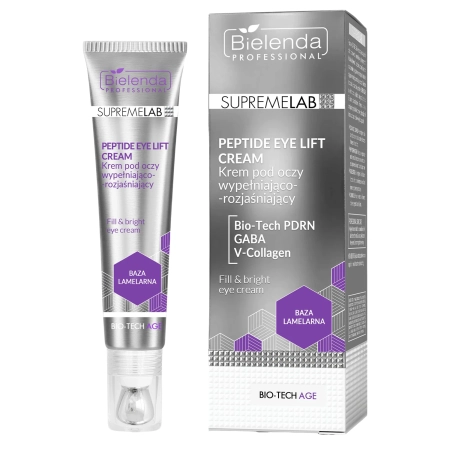 Bielenda Professional - Supremelab - Bio-Tech Age - Peptide Eye Lift Cream - Faltenauffüllende und Aufhellende Augencreme - 15ml