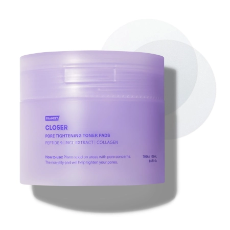 Frankly - Closer Toner Pads - Gesichtspads zur Verkleinerung der Poren - 70 Stück