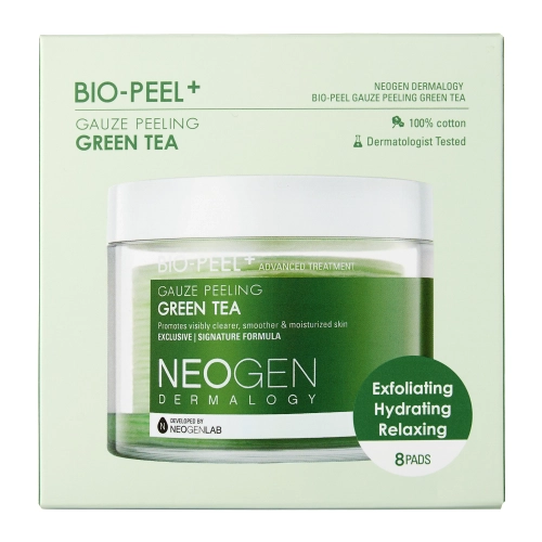 Neogen - Bio-Peel Gauze Peeling Green Tea - Peelende Pads mit Grüntee-Extrakt - 76ml (8pcs)