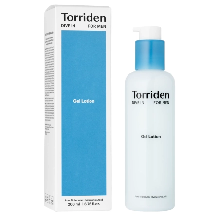 Torriden - Dive-In For Men Gel Lotion - Feuchtigkeitsspendende Gel-Emulsion - 200ml