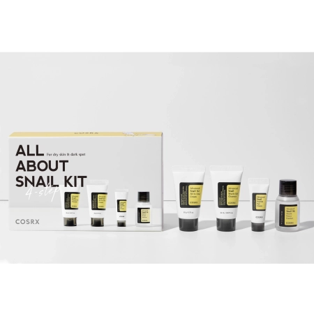 Cosrx - All About Snail Kit 4-Step - Gesichtspflegeset mit Schneckenschleim