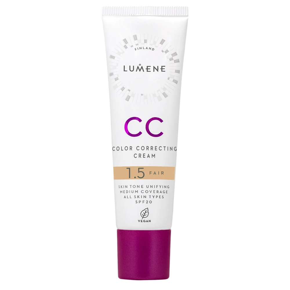 Lumene - CC Color Correcting Cream SPF 20 - Korrigierendes CC-Foundation - 1,5 Fair - 30ml