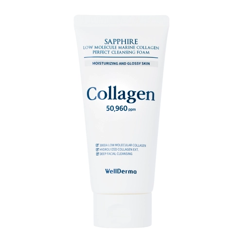 WellDerma - Sapphire Low Molecule Collagen Perfect Cleansing Foam - Gesichtsreinigungsschaum - 150ml