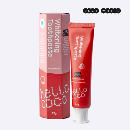 hello coco - Enzi White - Whitening Toothpaste - Aufhellende Zahnpasta - Watermelon - 75 g