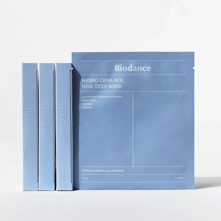 Biodance - Hydro Cera-nol Real Deep Mask Set -Set mit feuchtigkeitsspendenden Kollagen-Gesichtsmasken - 4 Stück/34g