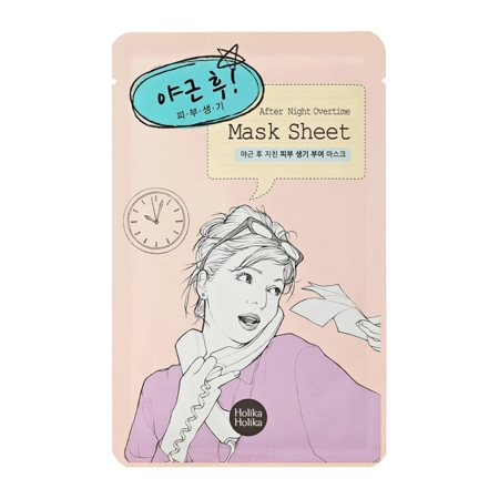 Holika Holika - After Mask Sheet - After Working Overtime - Entspannende und feuchtigkeitsspendende Tuchmaske - 30g