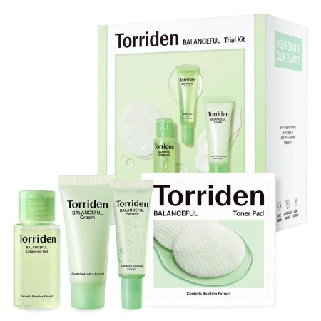 Torriden - Balanceful Trial Kit - Ausgleichendes Gesichtspflege-Set - 30ml+10ml+20ml+6Stk