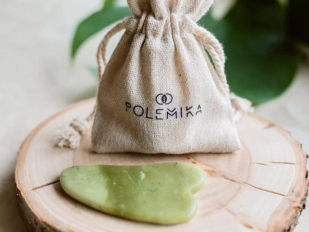 Polemika - Jade Gua Sha Platte für Gesichts- und Halsmassage