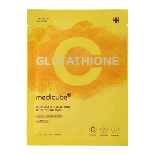Medicube - Deep Vita C Glutathion Mask - Aufhelllende Tuchmaske für das Gesicht - 1pc/27ml