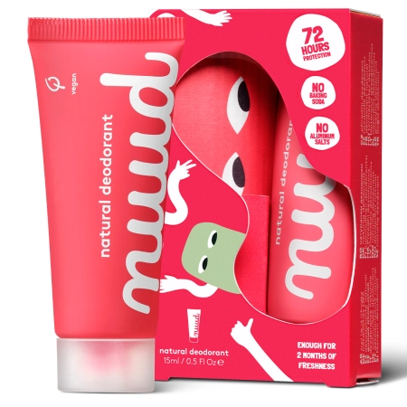 Nuud - Starter Pack Red - Natürliches Deodorant in Cremeform - 15 ml