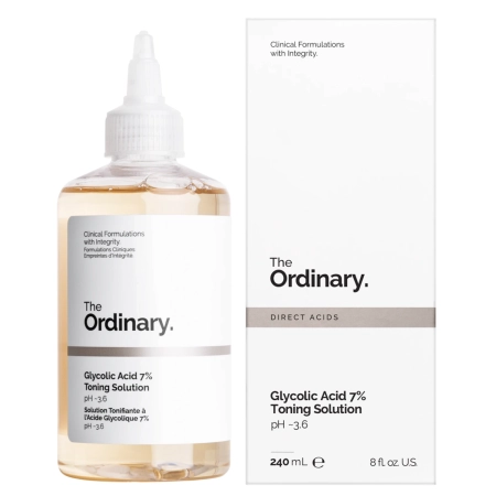 The Ordinary - Glycolic Acid 7% Exfoliating Toner - Peeling Gesichtswasser mit 7% Glykolsäure - 240ml