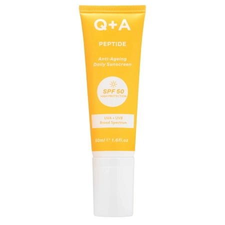Q+A - Peptide SPF50 Anti-Ageing Facial Sunscreen - Anti-Aging-Sonnenschutzcreme für das Gesicht mit Peptid und SPF 50 - 50 ml