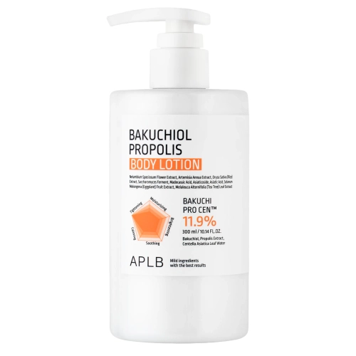 APLB - Bakuchiol Propolis Body Lotion - Regenerierende und straffende Körperlotion mit Bakuchiol und Propolis - 300 ml