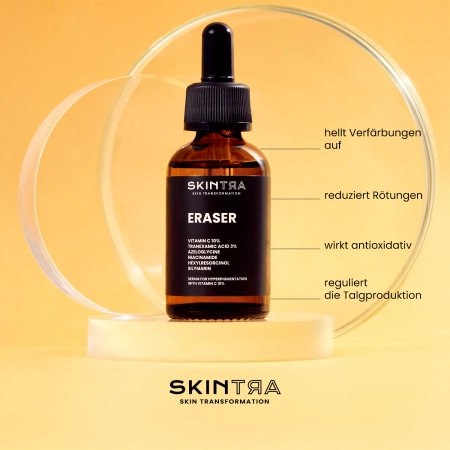 SkinTra - Eraser - Serum gegen Verfärbungen mit Vitamin C 10% - 30ml 