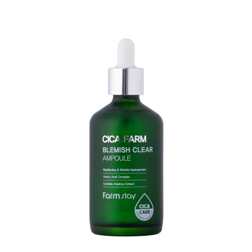 Farmstay - Cica Farm Blemish Clear Ampulle - Feuchtigkeitsspendende und lindernde Ampulle für das Gesicht - 100ml